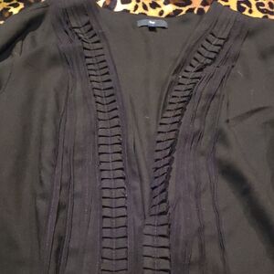 GAP Black Blazer with Pleated Detail